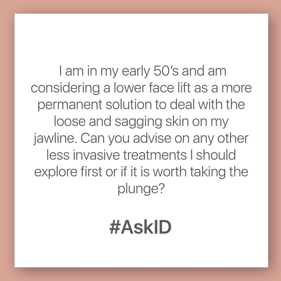 AskID: loose sagging skin on jawline