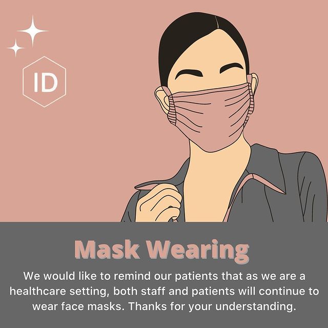 Mask wearing at The Institute of Dermatologists