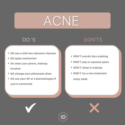 Acne do's and don'ts