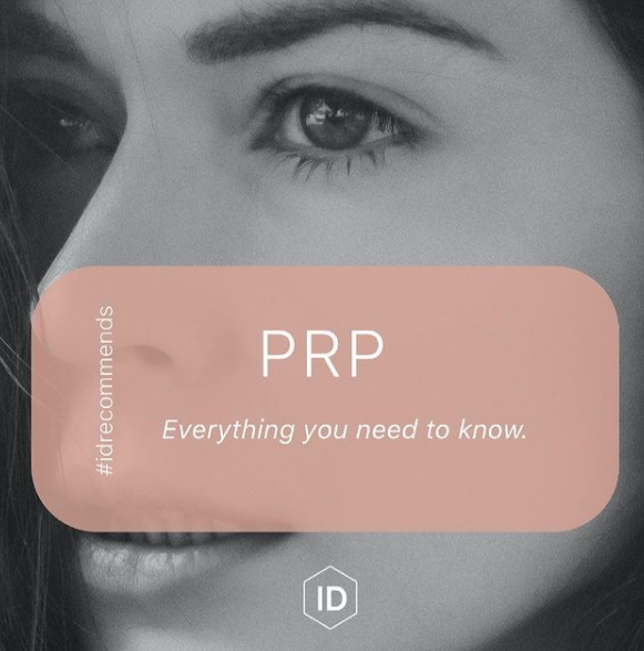 #idrecommends PRP