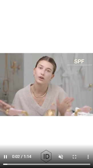 SPF with Hailey Bieber