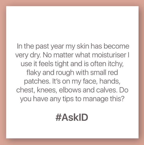 #AskID : Prof Niki Ralph about dry skin!