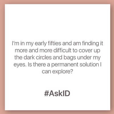#AskID : Prof Niki Ralph about dark circles/bags under the eyes!