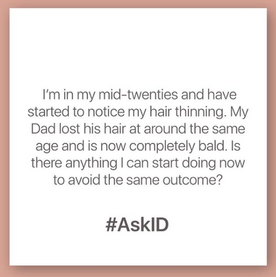 #AskID : Prof Niki Ralph about hair thinning