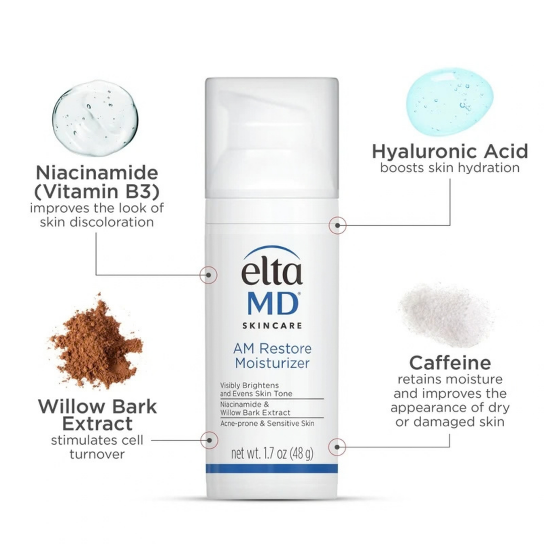 EltaMD AM Restore - Lightweight Hydrating Moisturiser with Hyaluronic Acid