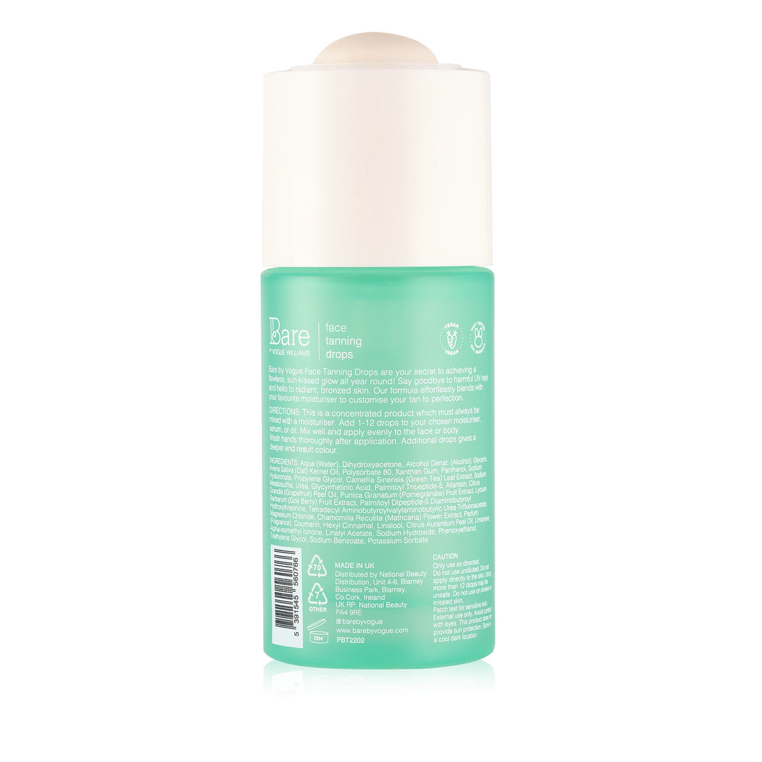 Bottle with a green label on a white background