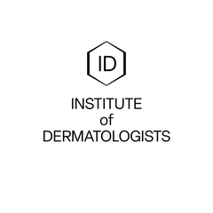 Logo of the Institute of Dermatologists with a hexagonal design and 'ID' initials.