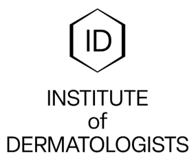 Logo of the Institute of Dermatologists with a hexagonal design and 'ID' initials.