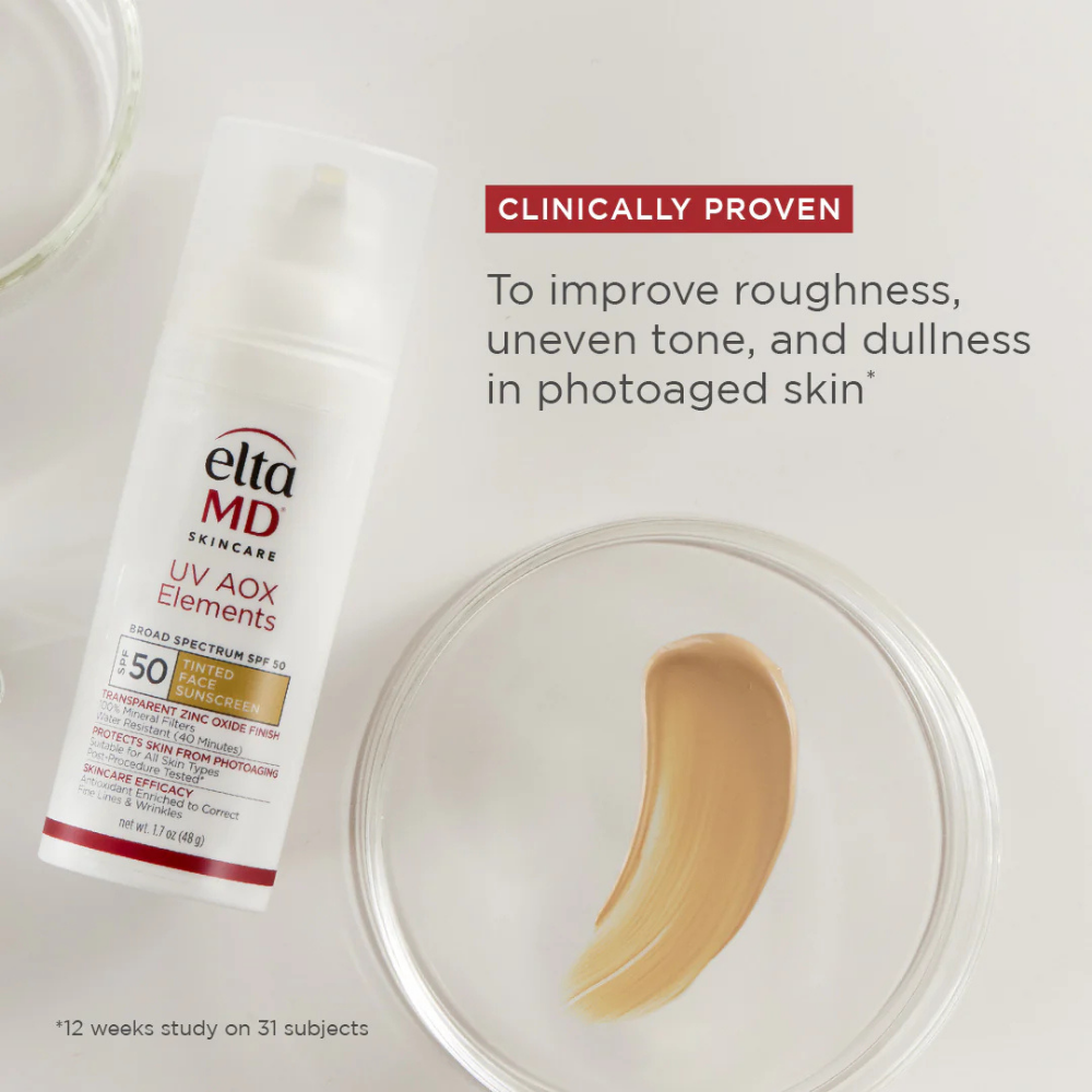 Eltamd skincare product with a swatch of cream on a white background