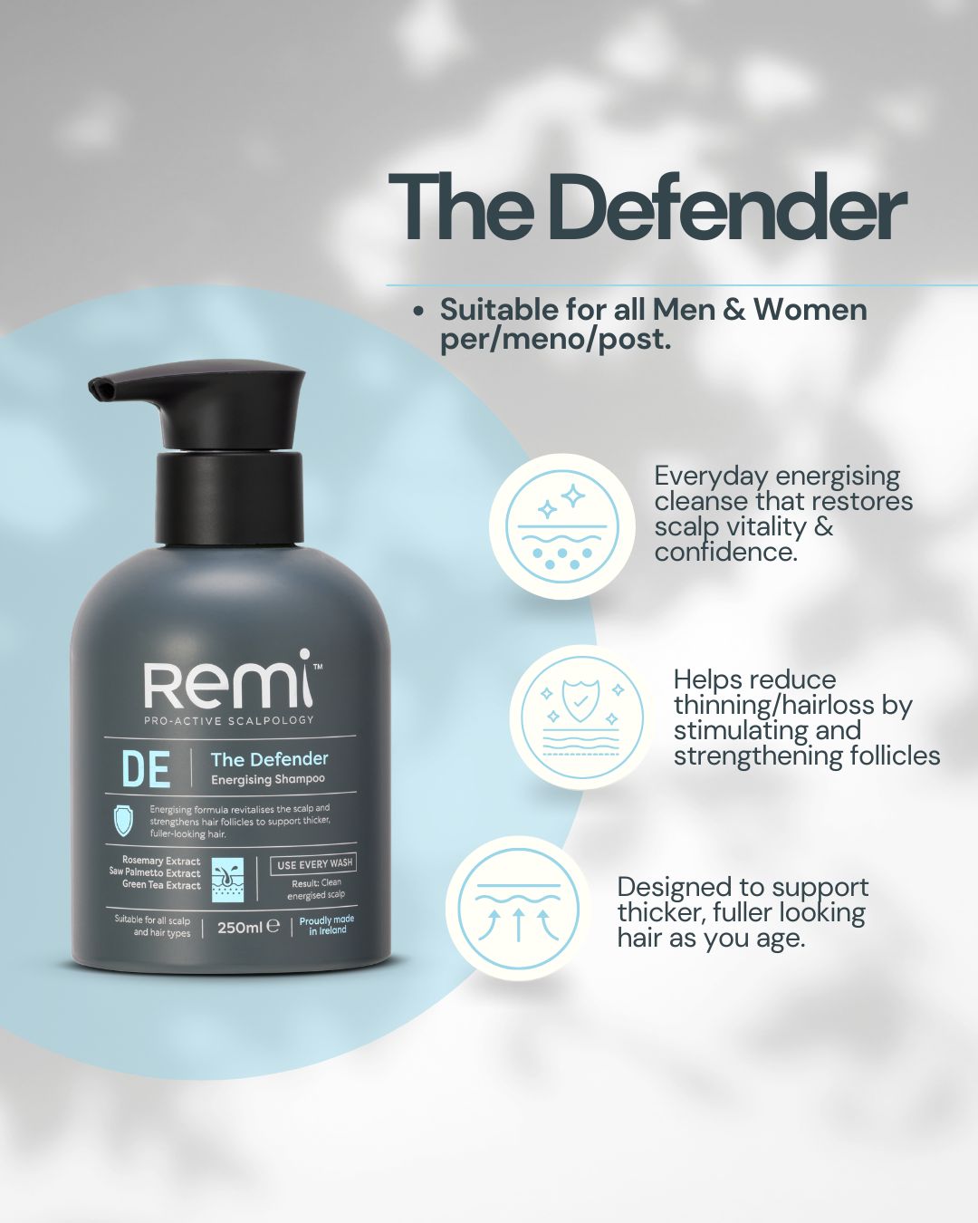Remi The Defender Energising Shampoo 250ml