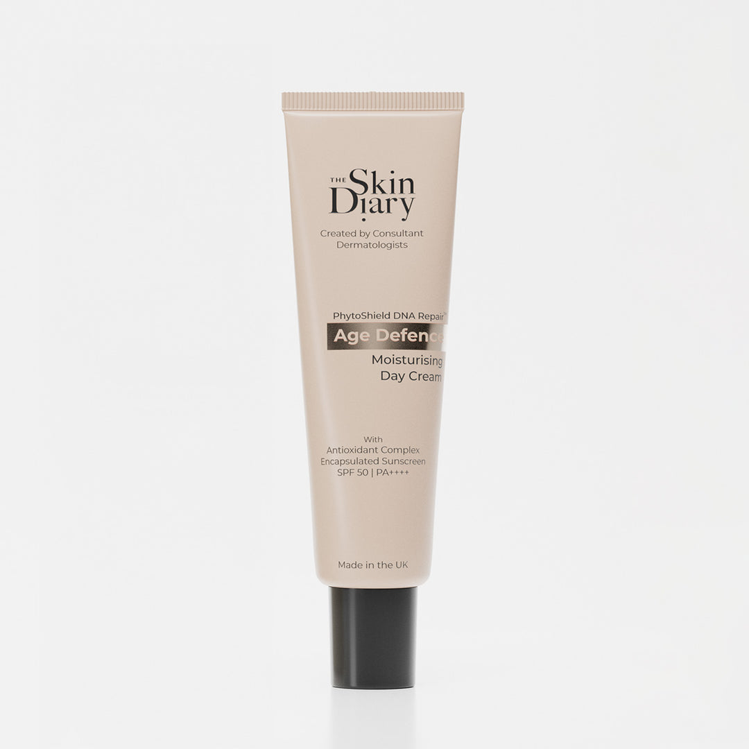 The Skin Diary Age Defend Moisturising Day Cream on a white background