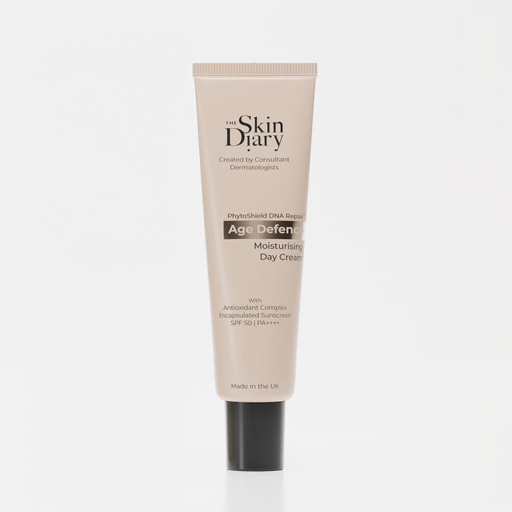 The Skin Diary Age Defend Moisturising Day Cream on a white background