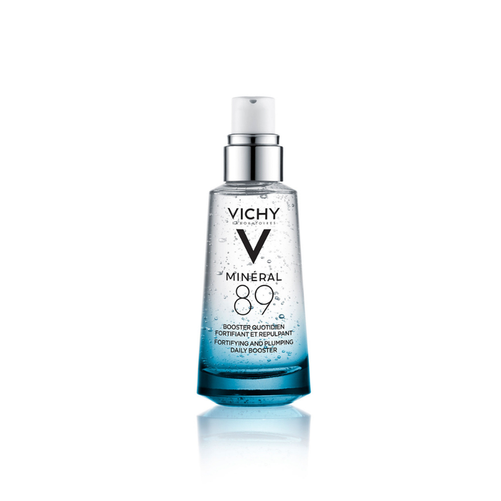 Vichy Mineral 89 skincare bottle on a white background