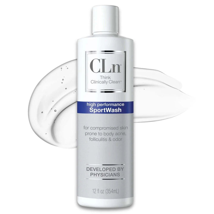 CLn SportWash 355ml fragrance free body wash for athletes and active skin
