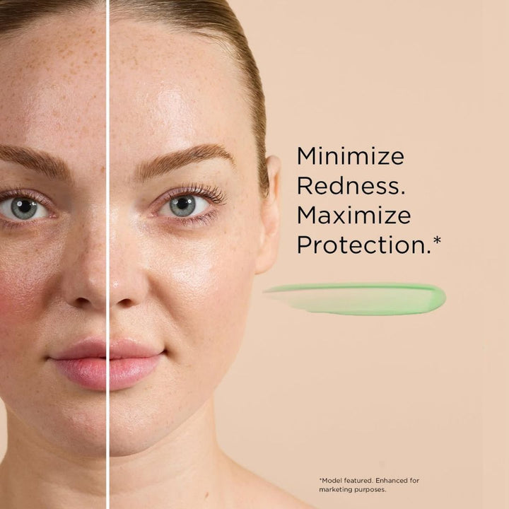 EltaMD UV Skin Recovery SPF 50 red colour correcting mineral sunscreen with green tint and redness-reducing effect