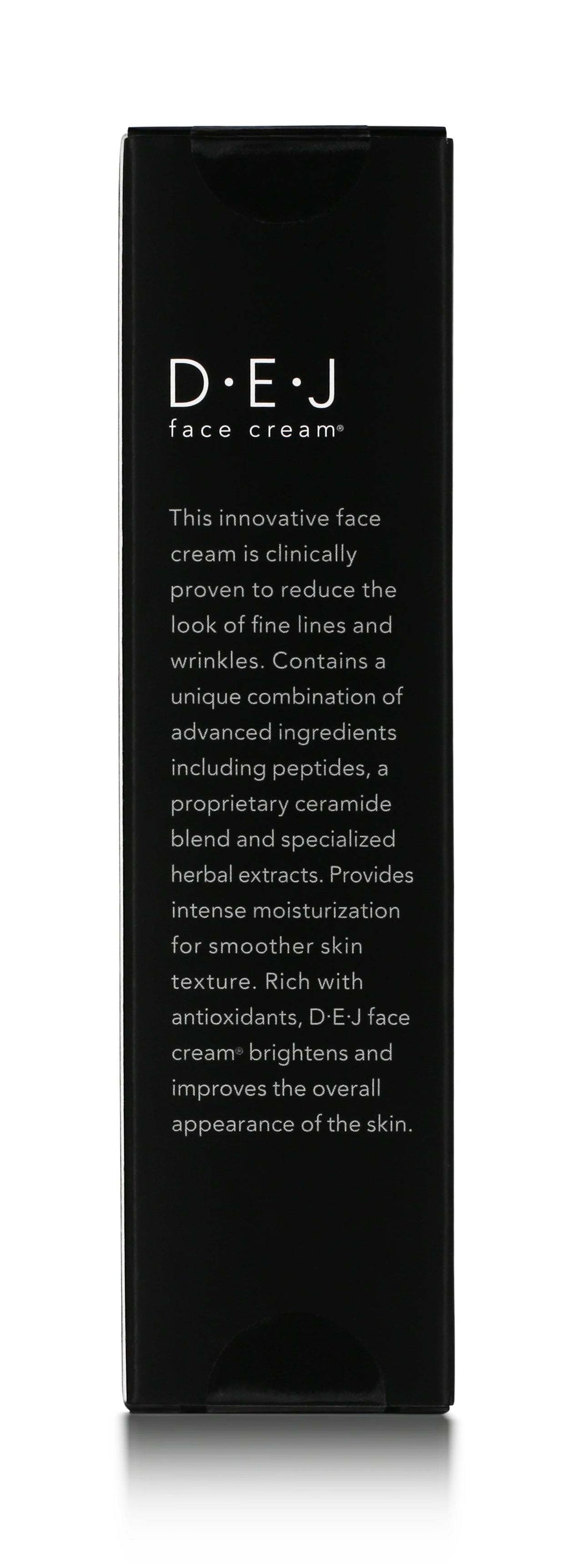 Revision Skincare D·E·J Face Cream black rectangular packaging with white D·E·J face cream label