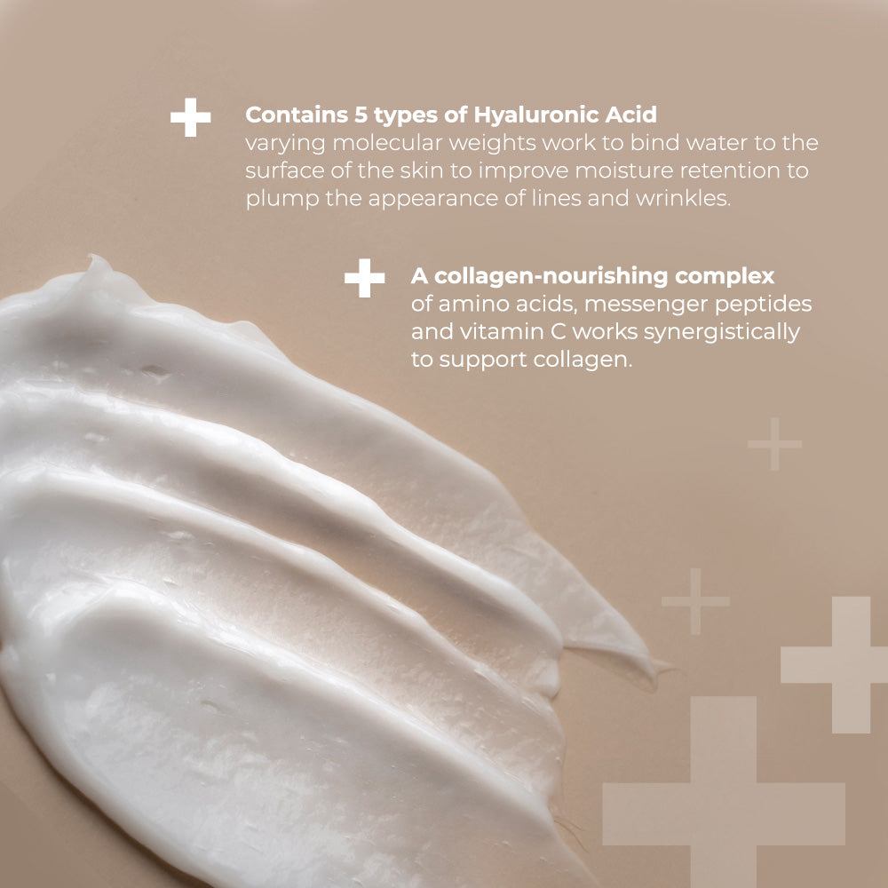 Skinbetter Science InterFuse white cream swatch with smooth texture and hyaluronic acid skincare benefits